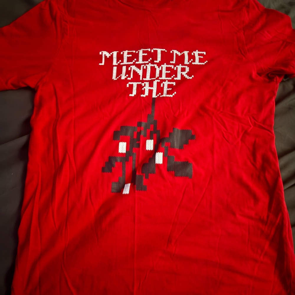 ASOS Red Graphic Tee with Bold Text
